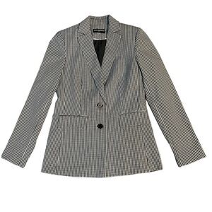 KARL LAGERFELD PARIS | Houndstooth Blazer | Size 4